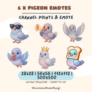 Urocze emotikony gołębi na Twitch – zabawne punkty kanału Bird i zestaw emotikonów Discord