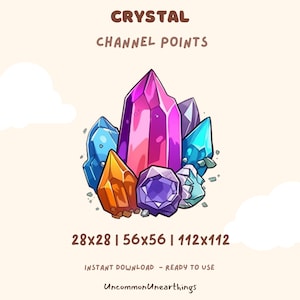 Crystal Channel Point Emote: Magical Twitch/Discord Badge