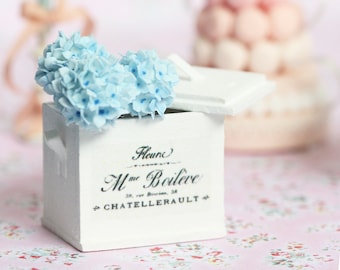 Dollhouse Miniature Flowers- Blue Hydrangeas