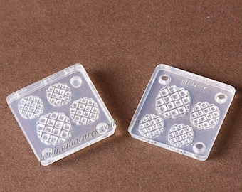 Dollhouse Miniature Belgian Waffle Mold