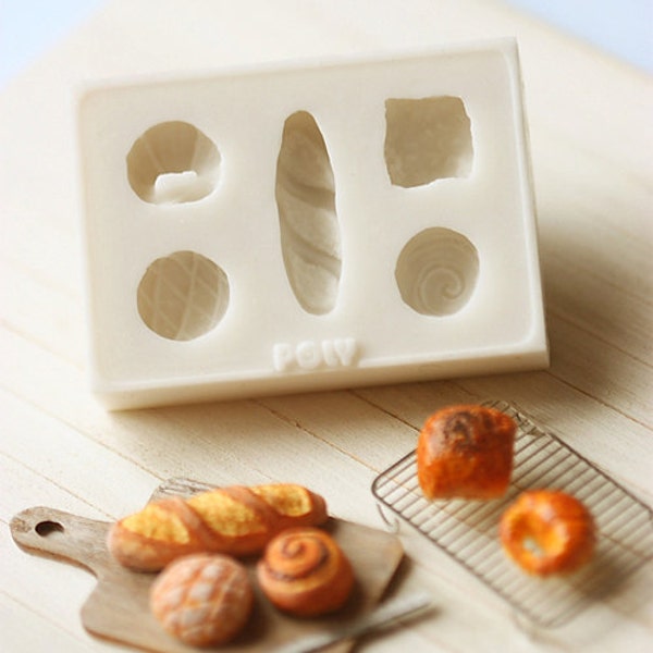 Miniature Clay Mold Push Mold for Dollhouse Miniature French Breads