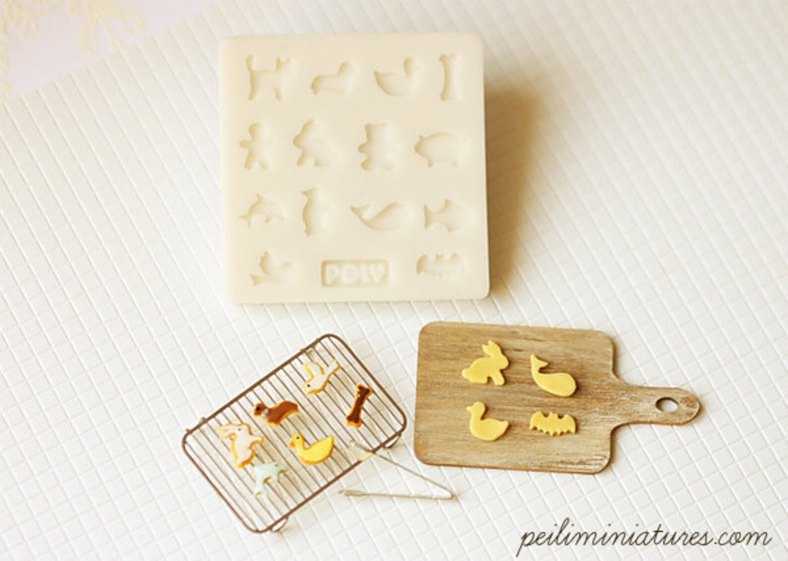 Miniature Clay Mold Push Mold for Dollhouse Miniature Animal Etsy