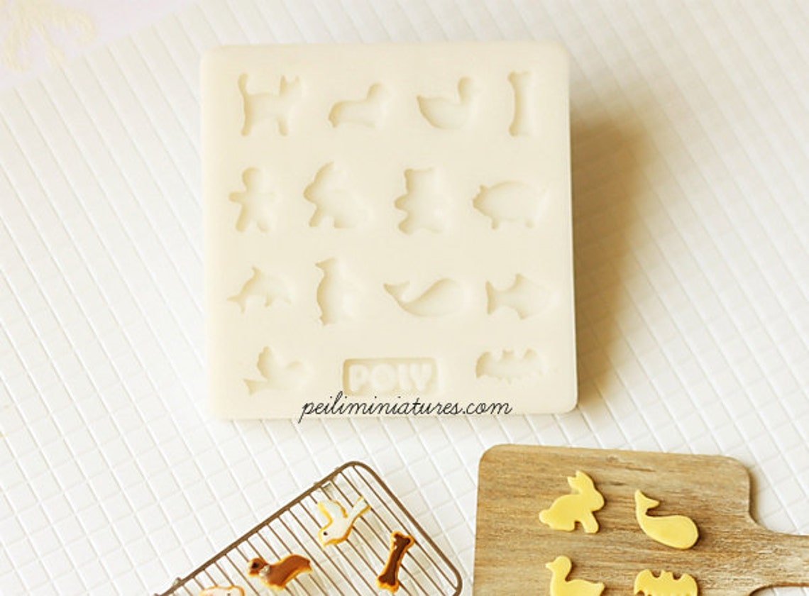 Miniature Clay Mold Push Mold for Dollhouse Miniature Animal Etsy