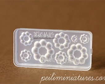 Dollhouse Miniature Food Mold- Pon De Ring Donut