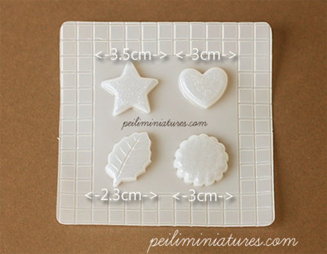 Miniature Food Mold Cookies Mold Air Dry Clay Mold Etsy