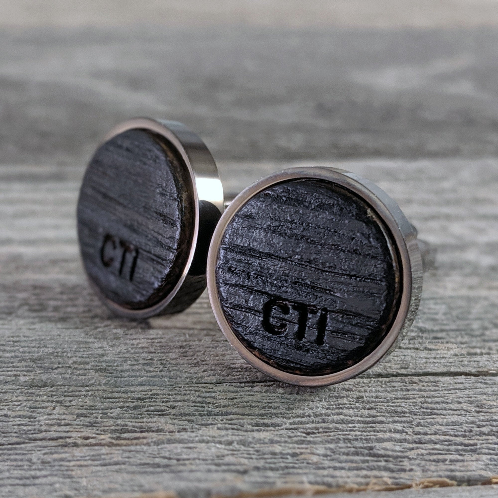 Fun Iron Base Domed Design Cufflinks In Gift Box For Men - Cadogan Gifts Multi-Coloured