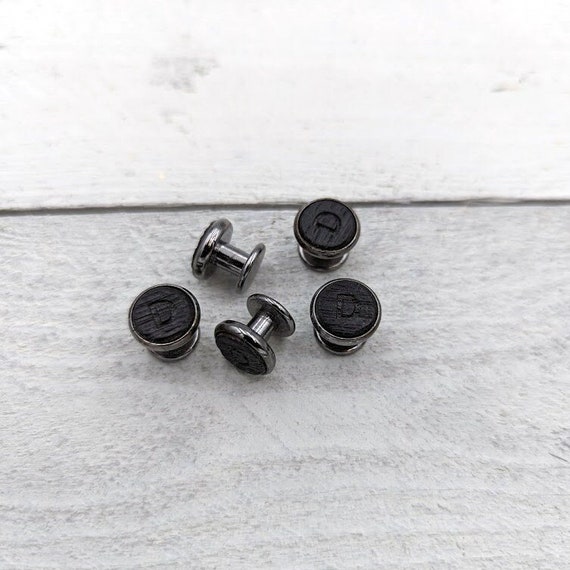 Engravable Silver Studs and Cufflinks Set Engravable Silver Studs and Cufflinks Set