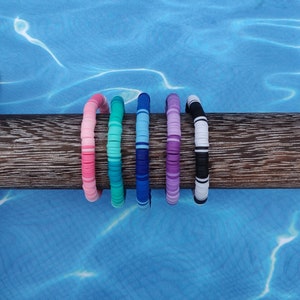 Color Block Clay Bead Bracelet | Heishi Bracelet