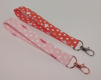 Modern Halloween Wristlet Keychains | Fabric Keychains
