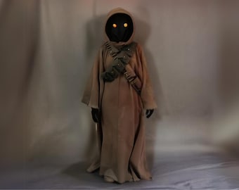 Jawa Cosplay Costume, Fancy Dress Jawa Robe & Hood Deluxe Costume