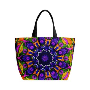 Purple Pasion, Heavy Duty and Strong Natural Canvas Tote Bags