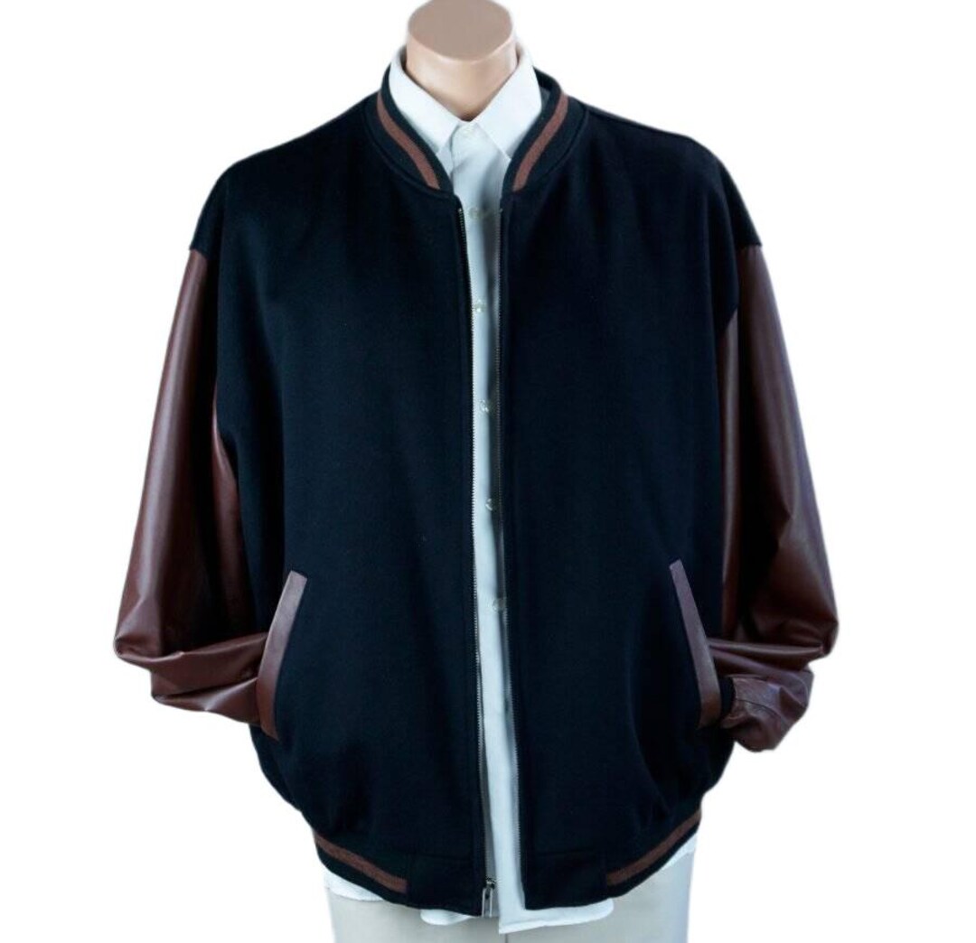 Bullock & Jones製、90年代ヴィンテージのウール＆レザー製バーシティ