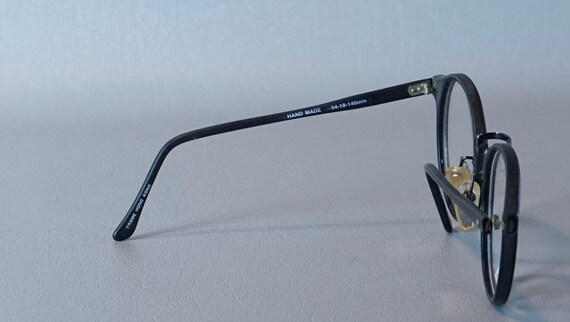 80s Black Oversized NOS Eyeglass Frames by Zimco - image 8