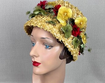 Jack Mcconnell Chartreuse Straw Hat Molded Torque Silk  display picture 1