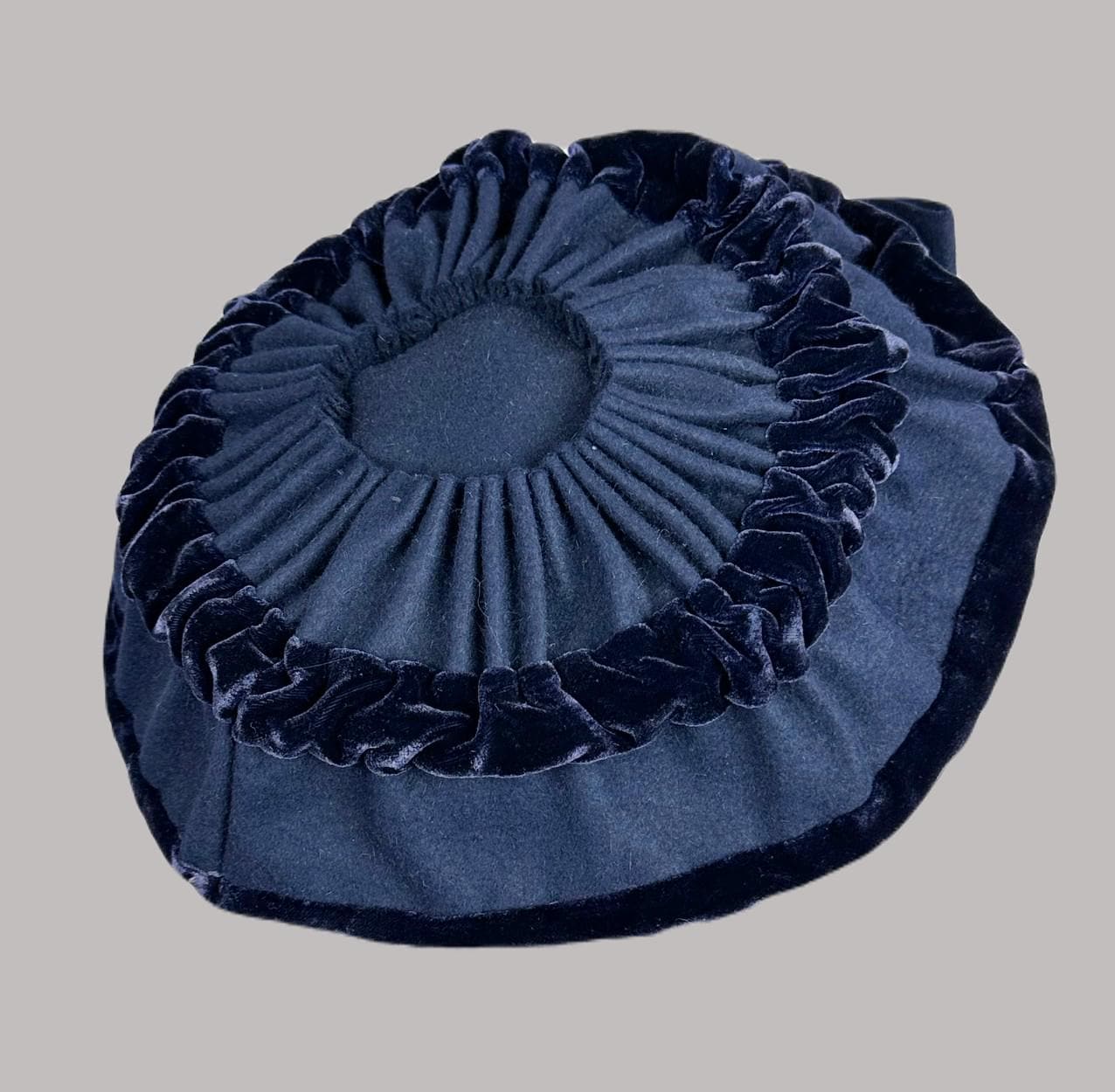 Vintage 1950s Sally Victor Boutique White Navy Sailor Tam Beret Hat Vintage U.S. Navy Wool Beret - 1950s Sailor Hat (size 6 7/8  main image 4