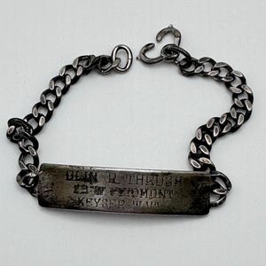 Vintage id bracelet - Etsy 日本