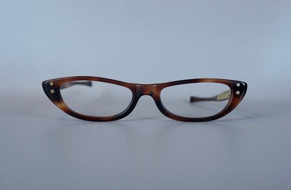 Vtg 60s Deadstock Amber Mini Eyeglass Frames by A… - image 7