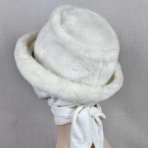 White Quilted Fabric Hat main image 0