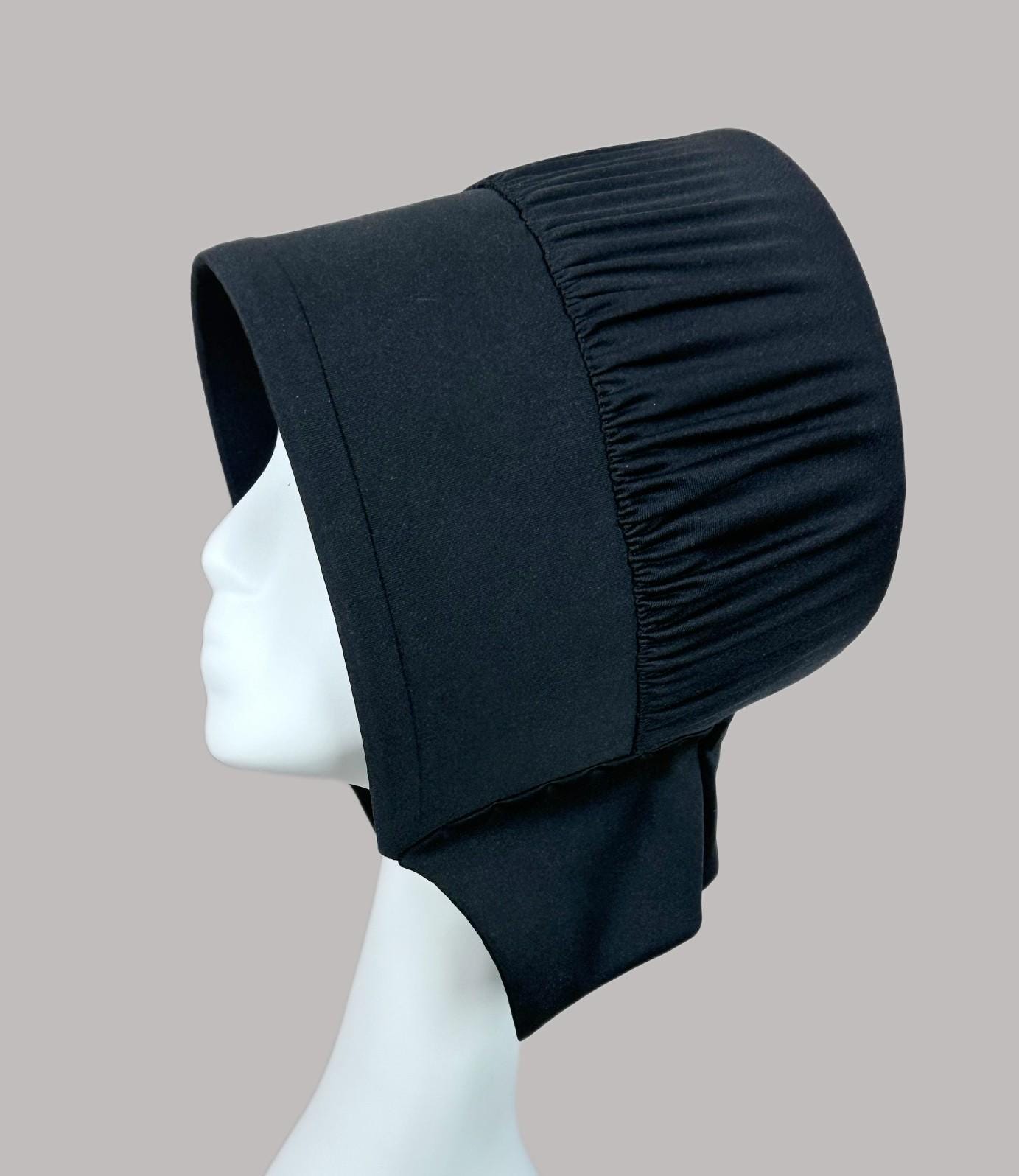 帽子 AntonioVattev , Hut BlackDemonish Black Amish or Mennonite Bonnet Hat, Handmade - Etsy