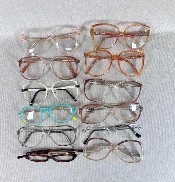 Vintage Lot of 80s - 90s Oversized Deadstock Eyeglass Frames 