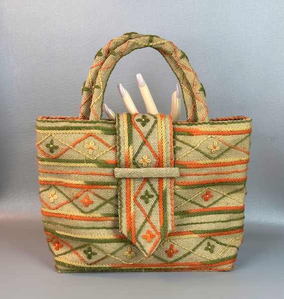 Sac a main entre 1930 et 1950 osier et bois - Collection