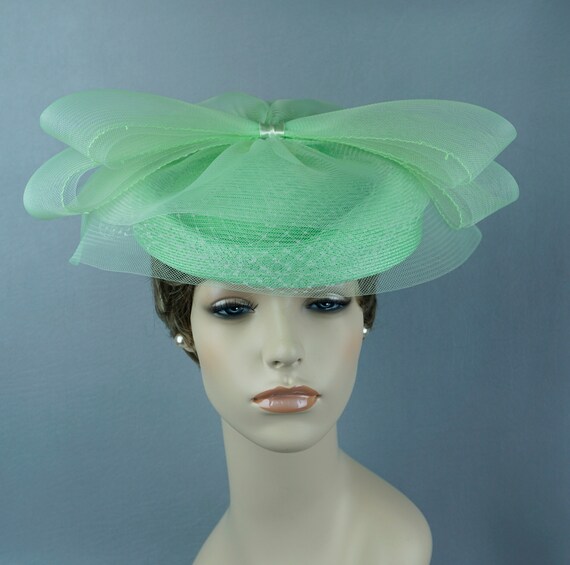 mint green church hat