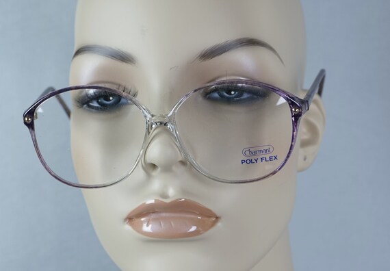 80s Violet NOS Oversize Eyeglass Frames by Charma… - image 1