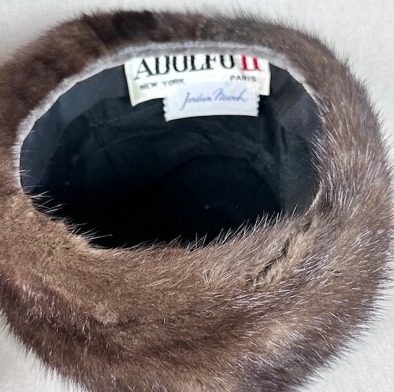 Vintage 70s Brown Mink Turban by Adolfo II, Jordan Marsh - Etsy