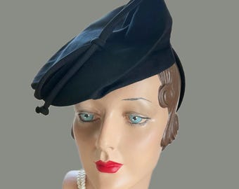 Vintage 70s Brown Mink Turban by Adolfo II, Jordan Marsh - Etsy display picture 3