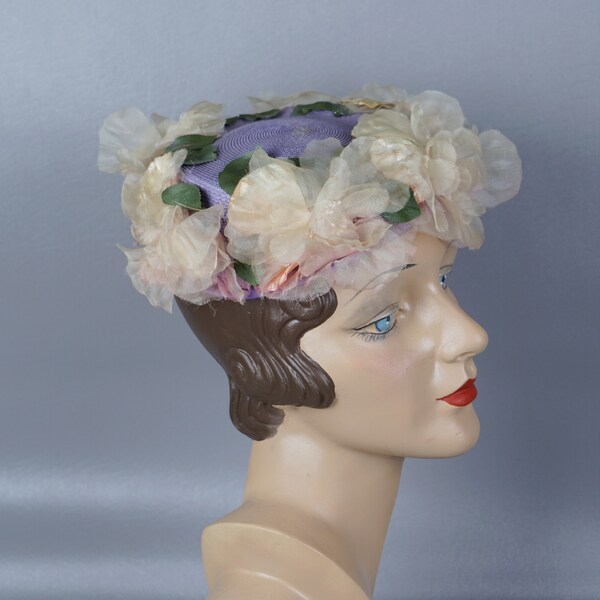 Lilac Pillbox Hat Etsy
