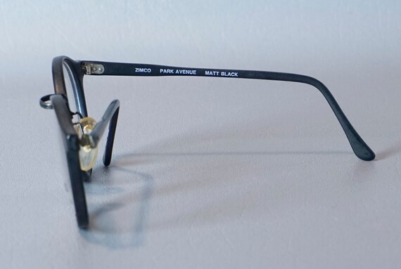 80s Black Oversized NOS Eyeglass Frames by Zimco - image 7