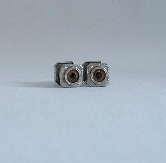 Vintage Cuff Links, Jem Link Cuff Links, Art Deco