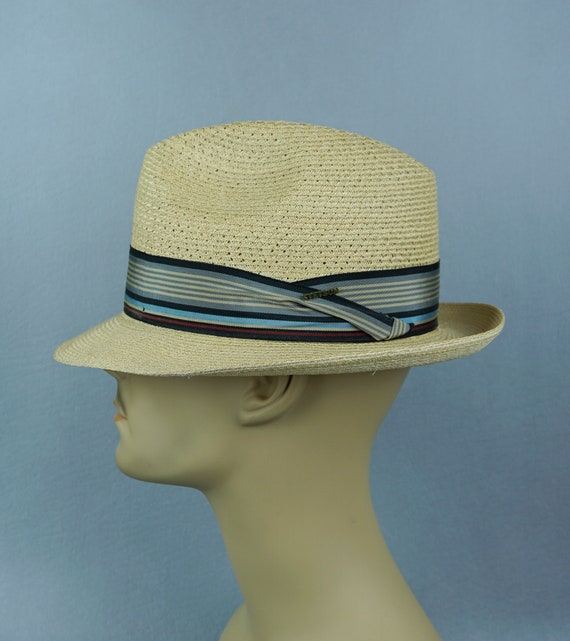 Stetson Fedora, Straw Stetson Fedora, Vintage Stet