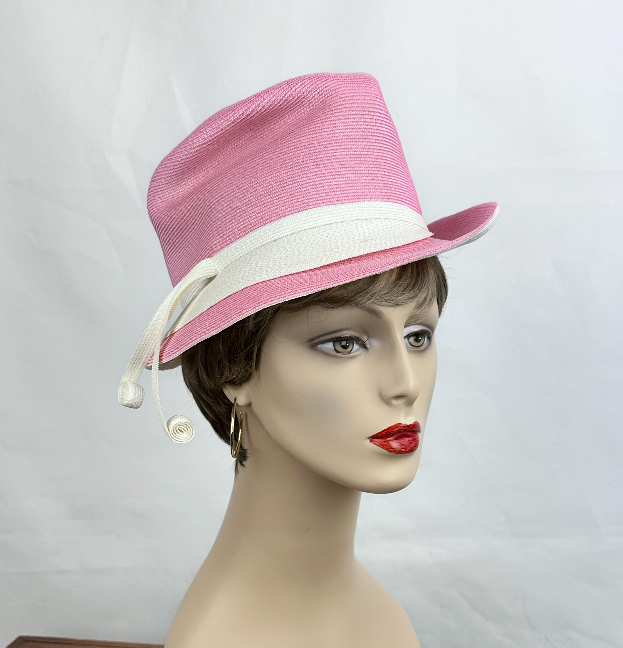 Vintage Pink Fedora - Etsy