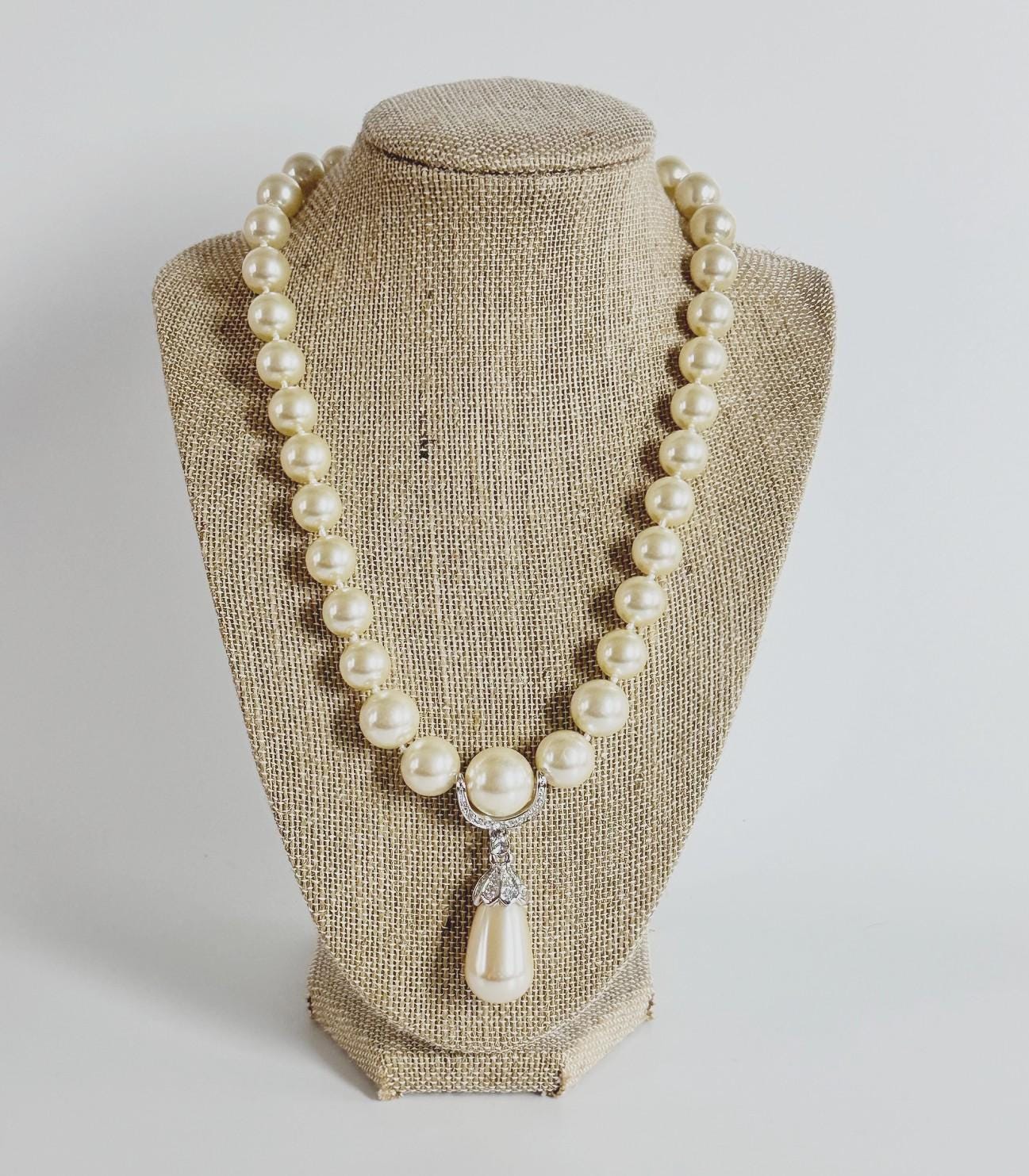 Vintage Faux Pearl Necklace, Treasures of the Duchess by