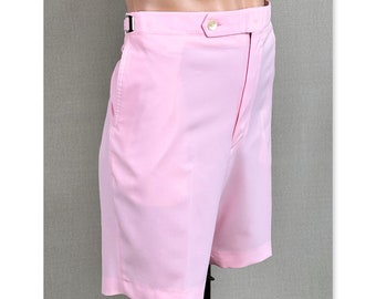 Vintage 70s Pink Bermuda Shorts by Bentley, Mens Sz 42