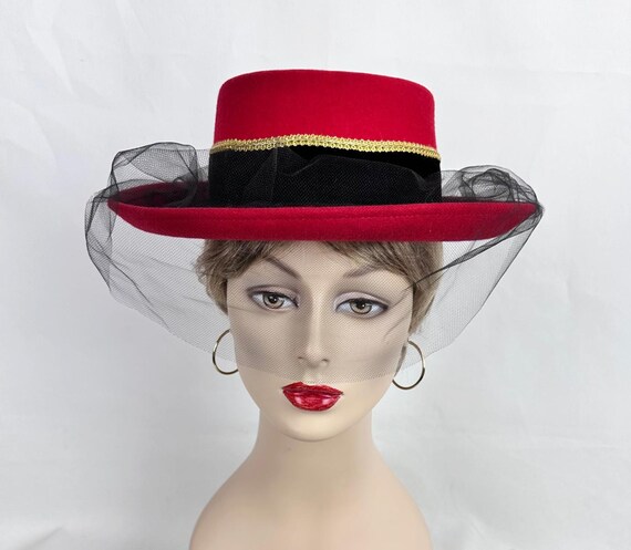 Vintage 90s ARLOP Red Western Hat – Fiesta / Southwestern Statement Piece Arlop Products for Sale up to 90% Off Retail: Poshmark main image 4