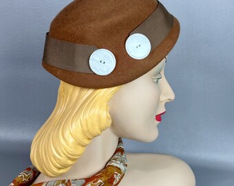 Buy Vtg Jo Lyn Original Elegance Toque Netted Wool Hat  display picture 1