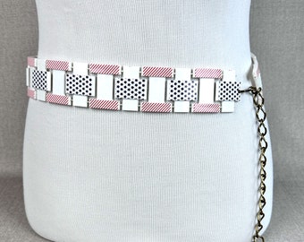 Vintage Silvertone Metal Belly Dancer Chain Belt With Bells  display picture 1
