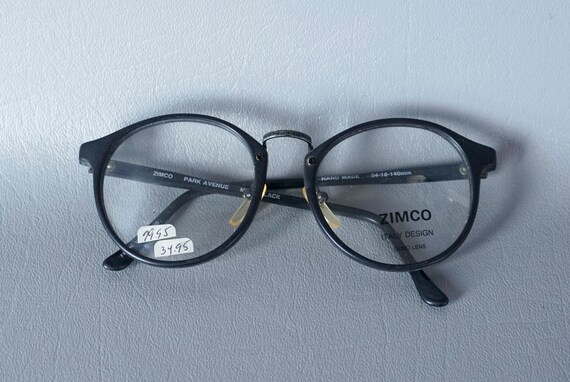 80s Black Oversized NOS Eyeglass Frames by Zimco - image 6