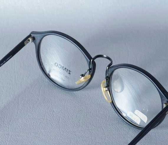80s Black Oversized NOS Eyeglass Frames by Zimco - image 3