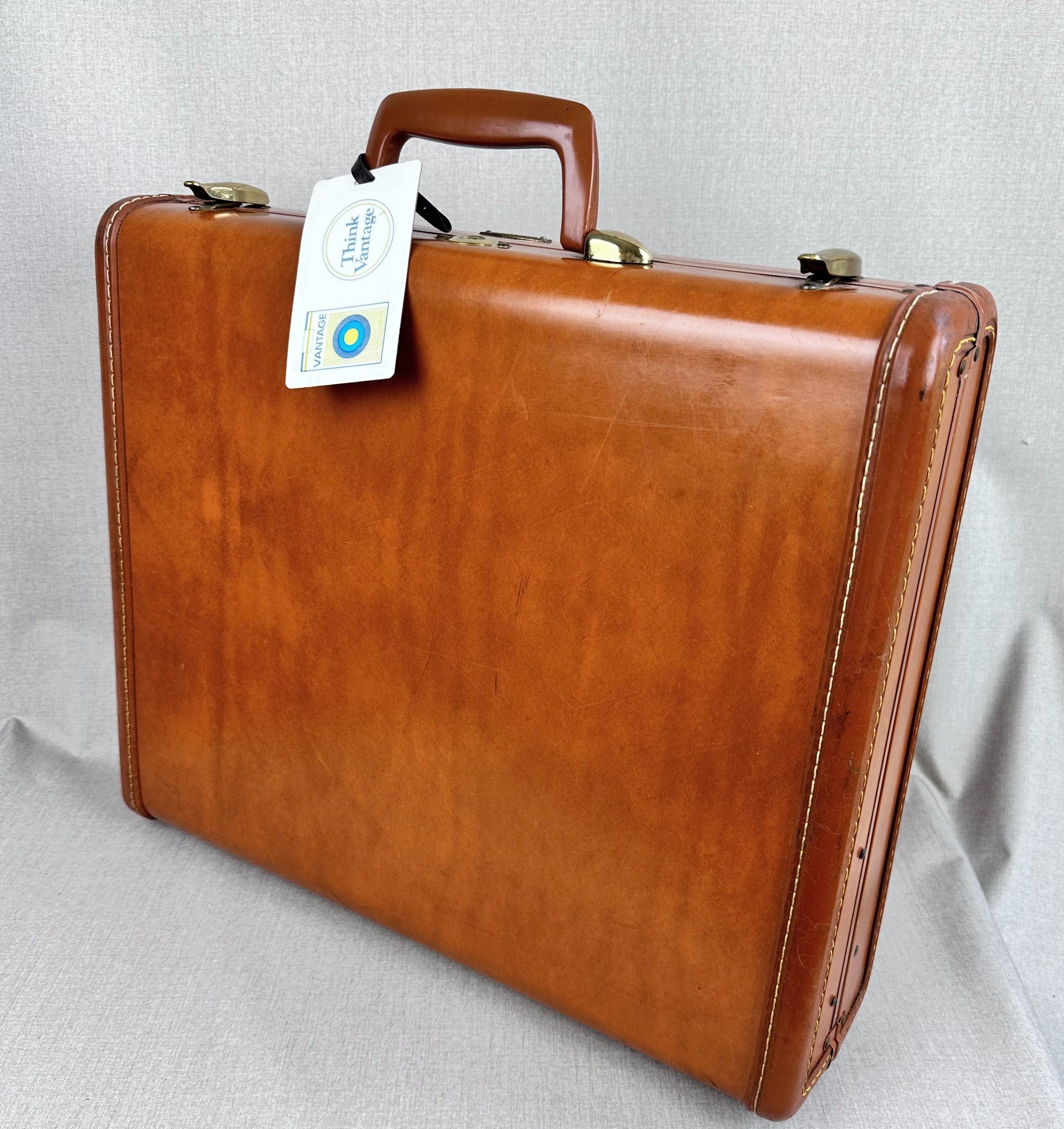 Vintage 60s Samsonite Hard Shell Briefcase W/ Keys, Vintage Office