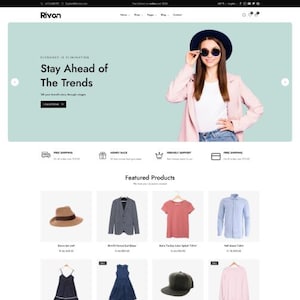 Rivon Fashion Premium Shopify Theme 2.0,Elegant,  Minimal Fashion Shopify Store, Shopify Theme for Clothing, Elegant Shopify Design