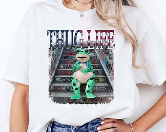 Camiseta de protesta Thug Life Portland Frog