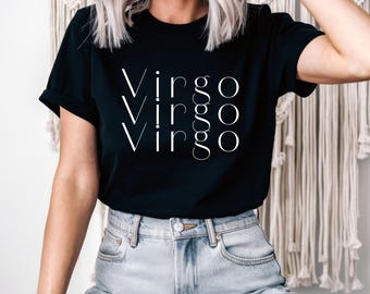Virgo Season TShirt PNG, Tshirt Graphic PNG, Women's TShirts, Zodiac signs shirt, Birthday shirt designs, Virgo birthday