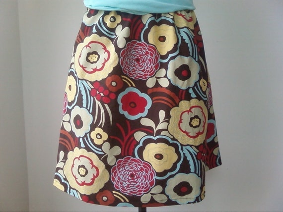 Items similar to Mocca Chocolate A-line Skirt on Etsy