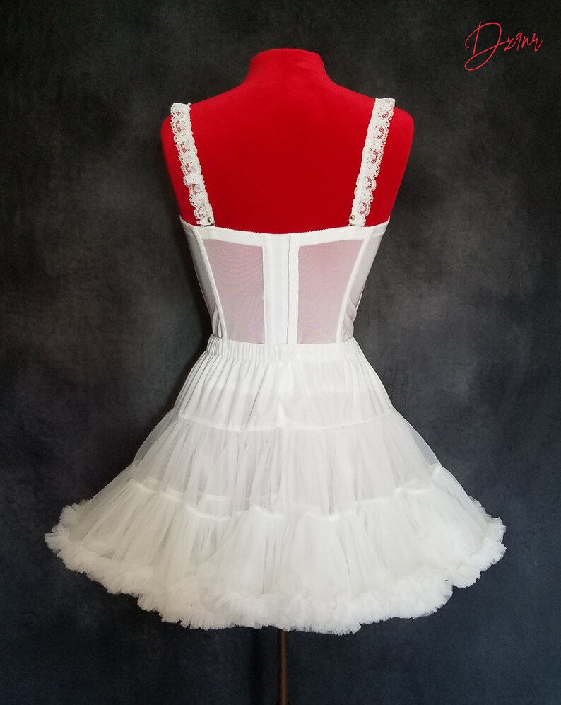 Large Small XS 80s Madonna Costume- White Like a Virgin Bride Costume Outfit- High Quality Corset n Pettiskirt- Plus Size Medium XL 2X