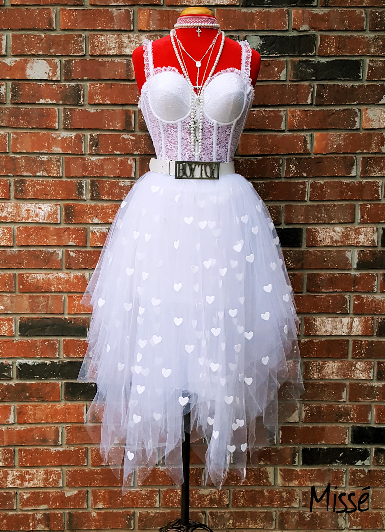 Madonna Like a Virgin Dress Outfit Seen on Germany's Next Etsy