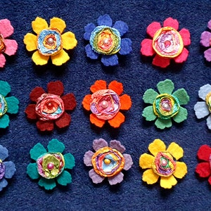 Felt Flower Brooches