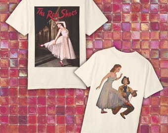 Comfort Colors Red Shoes Movie Graphic T-shirt, ballet esthetiek, filmmerchandise, filmmerchandise, film rode schoenen